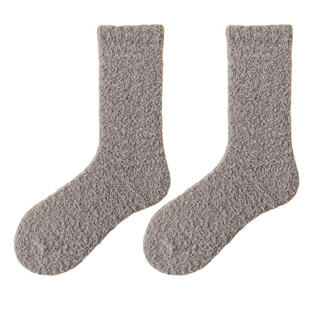 Chaussettes Mi-Longues Chaudes pour Femmes Bas Doux et Confortables pour Automne Hiver Tenue Décontractée Thermique Tricotée