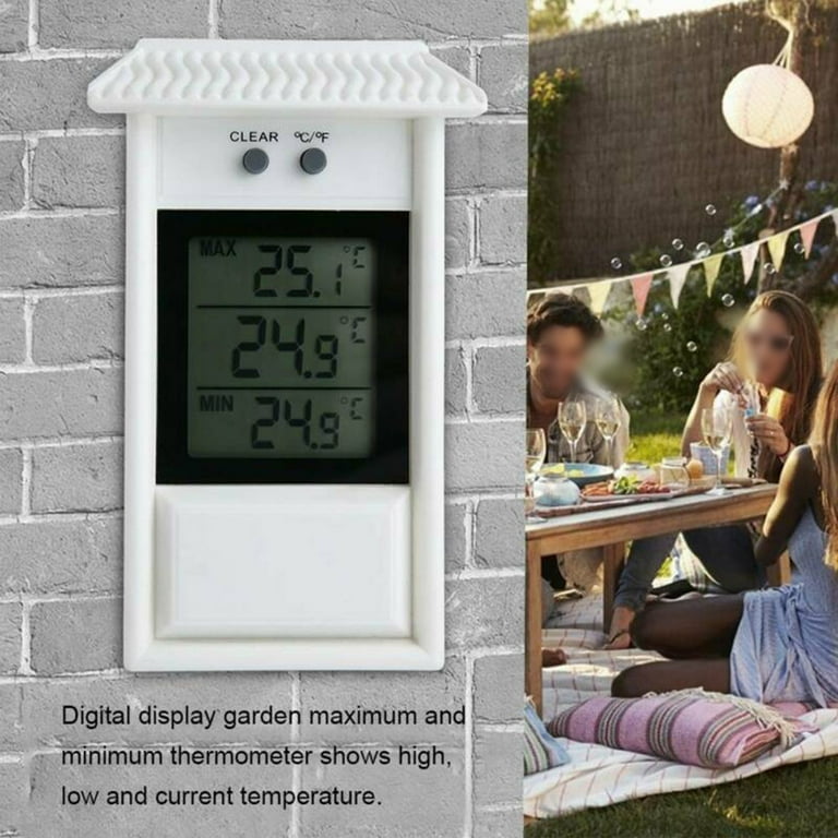 For Digital Greenhouse Thermometers Indoor Outdoor Garden