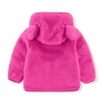 thumbnail image 5 of Zshosam Baby Girl Coat Kids Lightweight Polar Fleece Jackets Boys Girls Soft Full-Zip Outwear Size 3T 4T,(Hot Pink 3-4 Years), 5 of 6