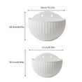 thumbnail image 4 of Wweixi Flower Pot Wall Mounted Hanging Basket Planter Bucket Garden Plant Container Exquisite Solid Color Balcony Home Pink/L, 4 of 6