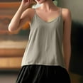 thumbnail image 4 of Karight Womens Tank Tops Summer Casual Sleeveless V Neck Camisole Loose Fit Spaghetti Strap Cami Shirts, 4 of 5