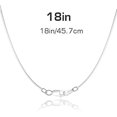 thumbnail image 2 of Jewlpire Cadena de plata de ley 925 con corte de diamante Cadena de cuerda Cadena de collar de plata italiana MFZFUKR BST3005944-1, 2 of 6