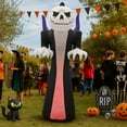 thumbnail image 2 of Ktaxon 12' Halloween Inflatables Outdoor Halloween Decoration Giant Ghost Blow up Decor, 2 of 10