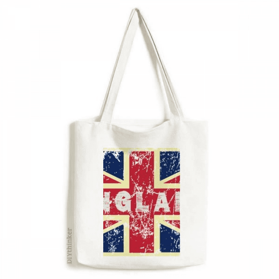UK the Union Jack Flag Mark Illustration Tote Canvas Bag Shopping Satchel Casual Handbag