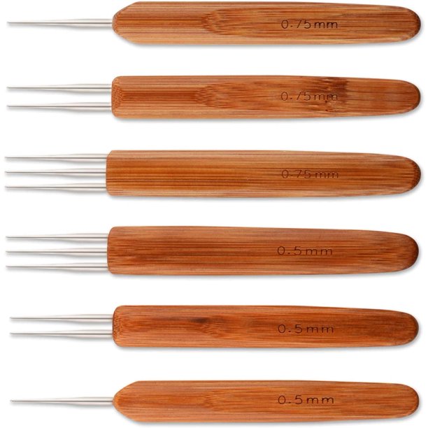 Sunshane 6 Pieces Dreadlock Crochet Hook 0 5mm 0 75 Mm Needle Weaving Crochet Include 1 Hook 2 Hooks 3 Hooks For Braid Craft Walmart Com Walmart Com