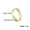 Gold, variant on Stainless Steel Infinity Open Rings Couple Ring Geometric Trendy Jewelry