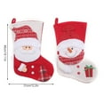 thumbnail image 3 of Toystoory Calcetín de Navidad Chimenea Festival de Navidad Colgante Colgante Decoración de Año Nuevo al aire libre Bolsa de regalo Dulce Kits de decoración para fiestas Muñeco de nieve, 3 of 6