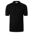 thumbnail image 5 of John Smedley Roth Pique Poloshirt, Black, 5 of 5