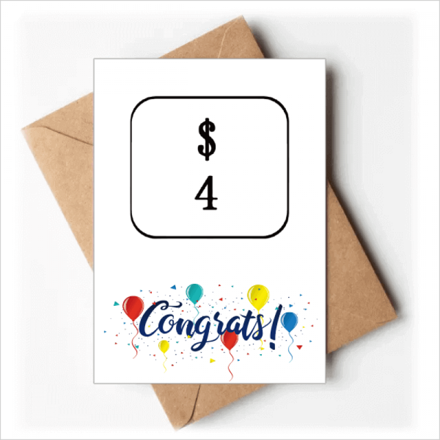 Teclado símbolo 4 Sobre de la Carta de felicitación de la tarjeta de matrimonio