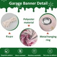thumbnail image 6 of Fsddascl 7 x 16 Ft Christmas Garage Door Cover, Pink Christmas Tree Large Garage Door Banner, Xmas Snowflake Winter Hanging Garage Mural Background for Indoor Outdoor Xmas Party Supplies, 6 of 9