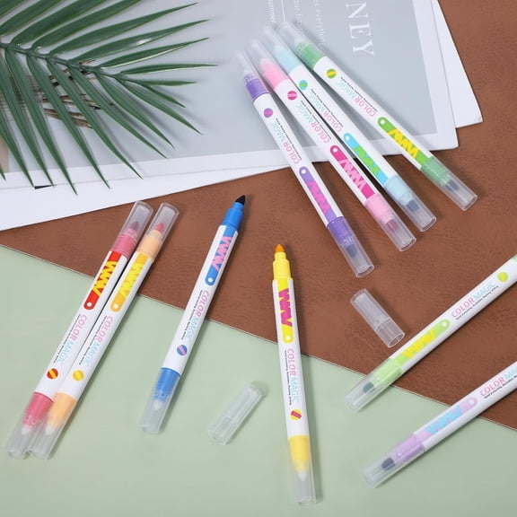 Noothes Erasable Highlighters Color Changing Markers, 10-Color Dual Tip Planner & No Bleed Highlighter Pens Set