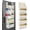 Ivory White, variant on Over The Door Organizer with LifetimeWarranty, 4 Shelves & 4 Side Pockets, Large Storage Rack Holds 44lb, Heavy-Duty Reinforced Mesh Shelf for Bathroom, Closet, Organization, Shoes, Towels, Grey