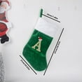thumbnail image 3 of Miyuadkai Letter Embroidered Christmas Stocking Pendant E, Red Velvet with White Plush Cuff Embroidered Xmas Stocking for Family Holiday Season Personalized Decor, 3 of 9