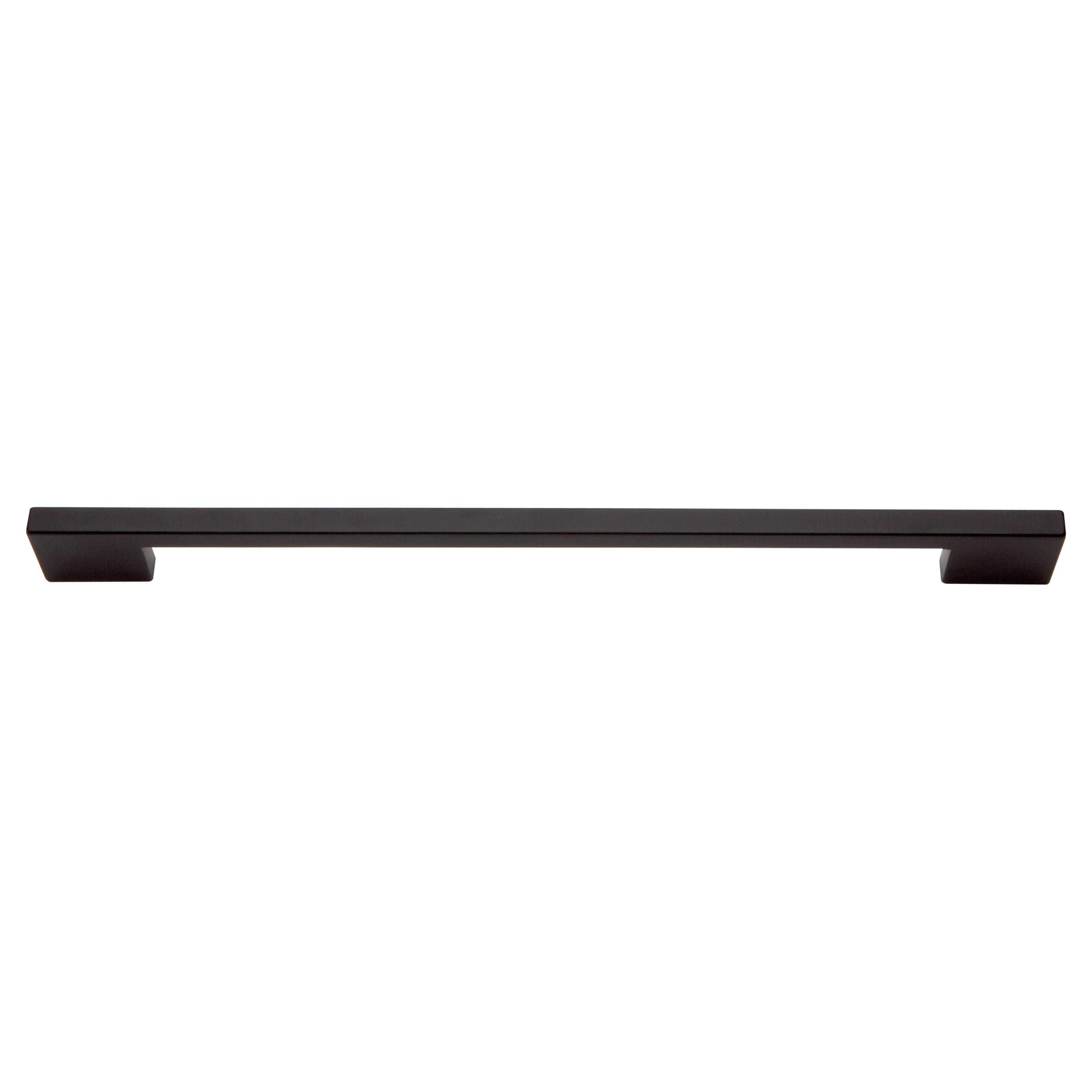 Atlas Homewares Successi Collection Thin Square Rail Cabinet Pull Black Walmart Com Walmart Com