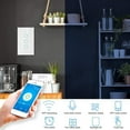thumbnail image 2 of WiFi Touch Screen Switch, Remote Switch with Highly Sensitive Touch Keys, Suitable for Alexa Google, SIRI Voice Control, 3 Way AC, 2 of 5
