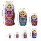 thumbnail image 5 of Muñecas anidadas rusas Matryoshka juego anidado de apilamiento de madera 7 Uds juguetes hechos a mano para niños regalo de Navidad kaili Sencillez, 5 of 5