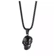 thumbnail image 4 of Collar con Dije Cráneo Calavera MADIOLA Punk Gotico Negro, 4 of 7