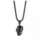 thumbnail image 4 of Collar con Dije Cráneo Calavera MADIOLA Punk Gotico Negro, 4 of 7