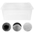 thumbnail image 2 of SHISUYAN 1pc Plastic Transparent Reptile Box for Spider Scorpion Gecko Insect Snake Tortoise (White), 2 of 9