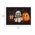 thumbnail image 3 of Table Decor, Fall and Halloween Decor, Bat Decorations for Halloween, Halloween Party Decor, 16X12 Inch Printed Linen Placemats, Stain Resistant, Quick to Rinse Clean, Heat, 3 of 7