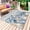 Blue Grey Beige, variant on Blue Turtle Coastal Outdoor Rug for Patio/Deck/Porch, Non-Slip Large Area Rug 3 x 5 Ft, Beach Coral Nautical Starfish Sea Eucalyptus Indoor Outdoor Rugs Washable Area Rugs, Camping Rug Carpet Runner