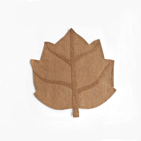 Maple Leaf Placemat Natural Jute Fall Leaf Shaped Table Mat Table Runner Decor For Thanksgiving Fall Dining Table Decoration