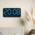 thumbnail image 4 of Reloj Digital De Escritorio, Reloj Despertador LED Con Atenuador Grande Para Dormitorio, Adultos, Adolescentes, Azul Macarena Reloj despertador digital, 4 of 6