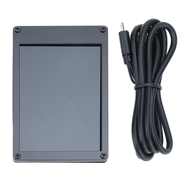 IPS USB Monitor, Energy Saving Horizontal Vertical Switching IPS USB Screen Brightness Adjustment 360 Degree Rotation 3.5in For Computer