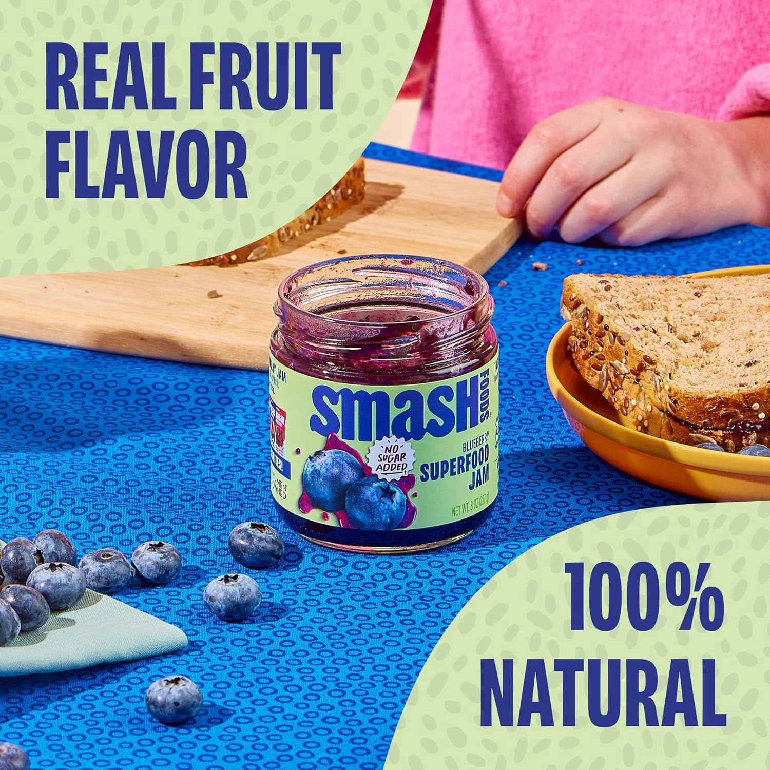 Smash Blueberry Superfood Fruit Spread 8oz