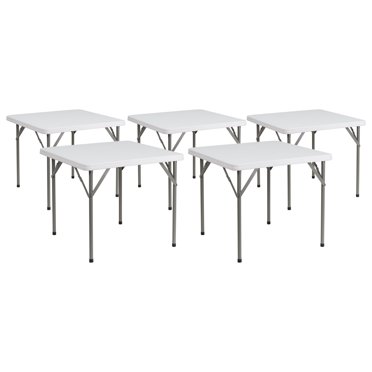 Flash Furniture Elon 6-Foot Granite White Folding Training Table - 29" Height, 220 Lb Capacity