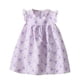 thumbnail image 1 of Odeerbi Niñas Verano Algodón Vestido Tanque Floral Volantes Vestido Sol Sin Mangas Transpirable Vestido Princesa, 1 of 3