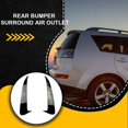 thumbnail image 2 of Langgg Car Rear Bumper Spoiler Ventilation Cover Portable Detachable Replacement Solid Color Automotive Sticker Decal Black, 2 of 8