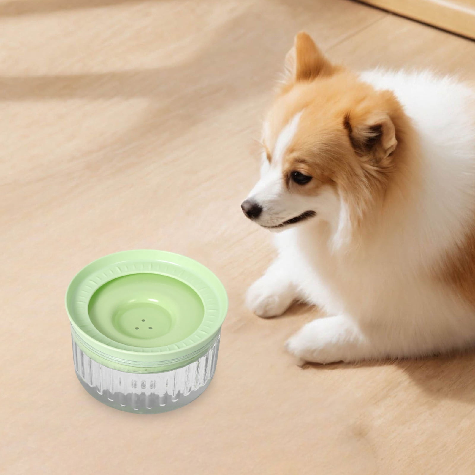1.8L Dog Water Bowl No Spill Capacity Spill Proof Slow Drinking Water Feeder No Splash Pet Water Bowl Vehicle Carried Travel Dog Bowl for Sloppy Messy Drinkers Cats