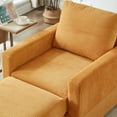 thumbnail image 3 of Classic Corduroy Single Sofa / Removable Backrest for Custom Comfort, 3 of 6
