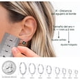 thumbnail image 3 of Aretes Mujer Plata 925 Arracadas De Plata/Oro Pendientes Joyeria Moderna Accesorios, 3 of 4
