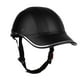 thumbnail image 1 of Casco De Medio Rostro Abierto Gorra De Béisbol Espuma Acolchada Visera De Sombrero Negro, 1 of 8