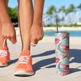 thumbnail image 2 of 20oz Pioneer Flower Skinny Tumblers Stainless Steel Tumbler with Lid and Straw,Vacuum Insulated Double Wall Travel Tumbler Cups with Cleaning Brush for Coffee,Tea, 2 of 6