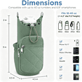 thumbnail image 4 of GASTROPOD Crossbody Water Bottle Bag for Women,Lightweight Insulated Water Bottle Carrier with Phone Pocket,Secure & Hands-Free for Walking,Travel,Outdoor (Up to 40Oz) Antique Green, 4 of 7