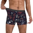 thumbnail image 2 of Kdxio Men's Boxer Briefs with Thanksgiving Seamless Pattern Print - Comfortable and Breathable Underwear for Everyday Wear, 2 of 7