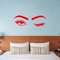 VWAQ Eyes Wink Vinyl Wall Decals Home Bathroom Mirror Decor - EWWD-V1