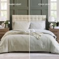 thumbnail image 6 of Full Comforter Set, Bed in A Bag 7-Pieces, Beige Textured All Season Comfortable Bedding Sets with Comforter, Sheets, Pillowcases & Shams (Beige, 80"x90"), 6 of 17