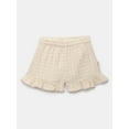 thumbnail image 3 of easy-peasy Toddler Girls Organic Dobby Check Ruffle Top & Shorts Set, 2-Piece, Sizes 18M-5T, 3 of 3