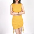 thumbnail image 3 of Fortune Women Mini Dress Elegant Solid Color Sleeveless Bodycon Short Dress, 3 of 8
