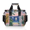 thumbnail image 7 of FORMRS Insulated Cooler Bag 24 Cans Capacity Soft Leakproof Lunch Box with Side Pockets, Colorful Seaside, 7 of 7