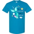thumbnail image 3 of Inktastic Be a Mermaid Make a Splash Blue Mermaid Tail T-Shirt, 3 of 5