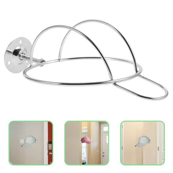 FRCOLOR Wall Hat Organizer Wall Mount Baseball Hat Holder Hat Display Rack for Store Home