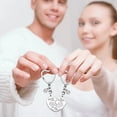 thumbnail image 4 of 2Pcs Mother Daughter Heart Matching Keyring Keychain Set Keepsake Gifts Presents, 4 of 7