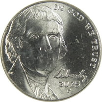 2025 P Jefferson Nickel Uncirculated 5c Coin