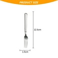 thumbnail image 2 of Premium Kitchen & Restaurant-Grade Small Fork Set Mirror Polished Stainless Steel Salad Forks, 4-Pack, 2 of 5