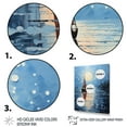 thumbnail image 3 of Designart "Reflecting on Sailing Boats IV" Coastal Boat Floater Framed Wall Art Living Room, 3 of 7